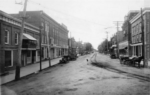 La rue Principale de Granby, vers 1920